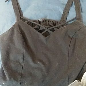 Black crop top